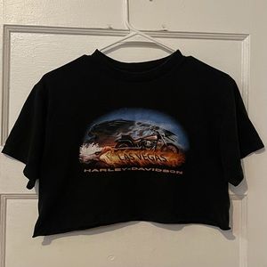 Harley-Davidson Short Sleeve Logo Crop Top